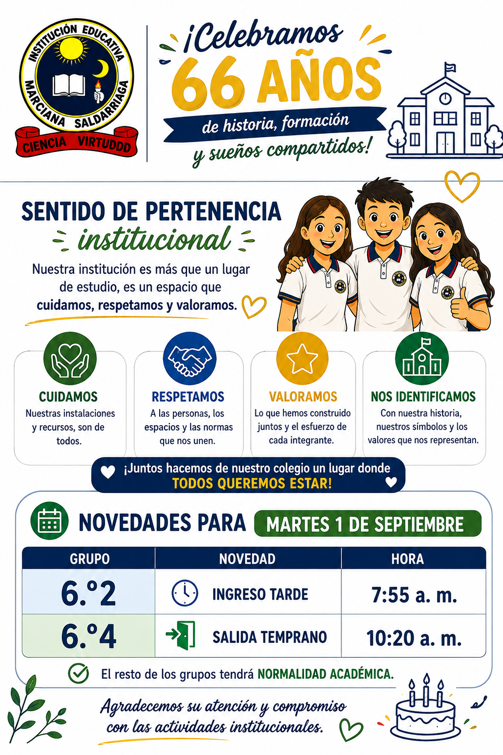 Novedades 1 septiembre martes